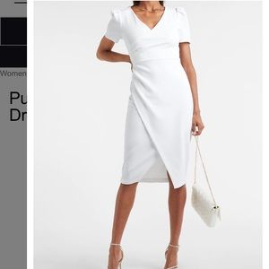NWT Puff Sleeve Wrap dress